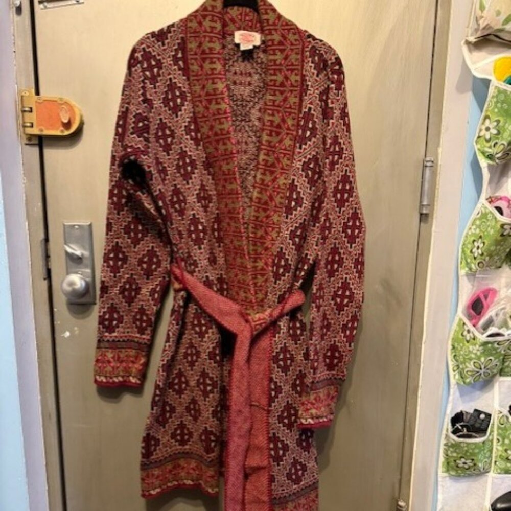 Boho shawl neck Cardigan Duster Sweater / Jacket